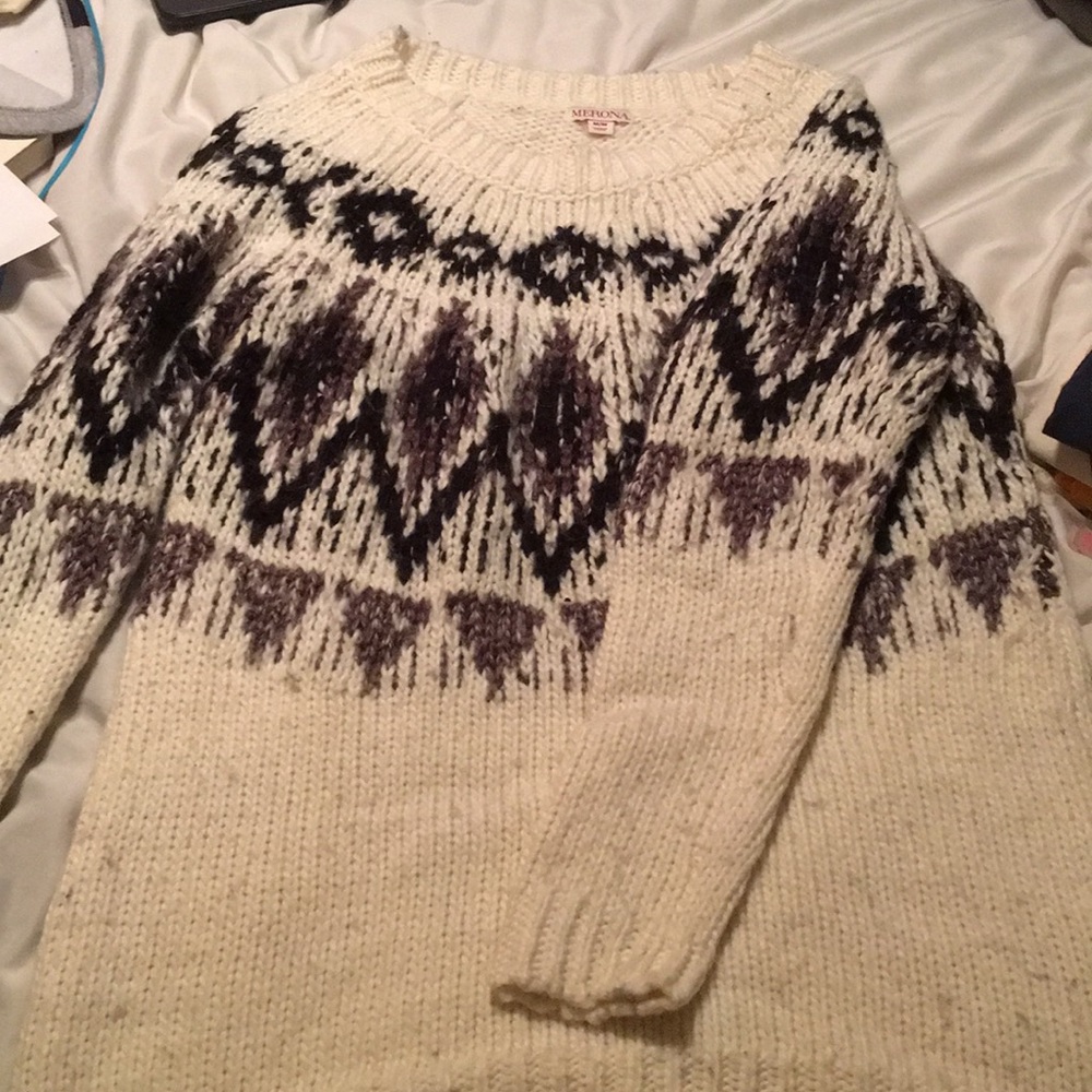 Big knit sweater